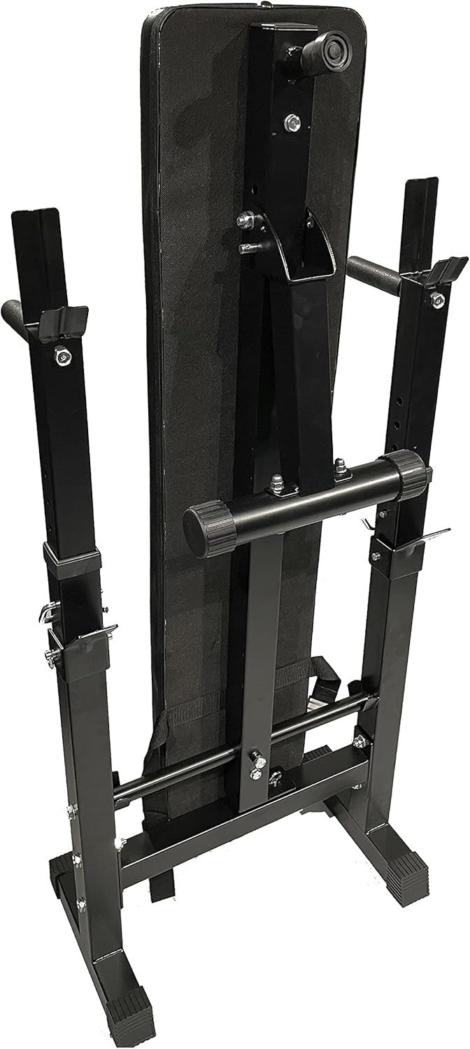 4 in 1 Folding Weight Bench Incline Decline Dip Station 200kg Home Gym