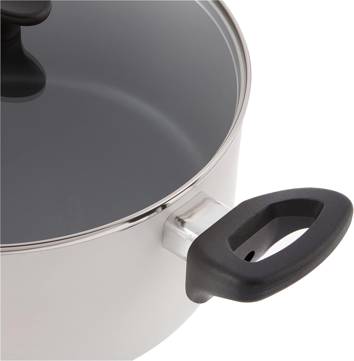 12pcs Cream Non Stick Cookware Set with Utensils – PFOA Free Scratch Resistant