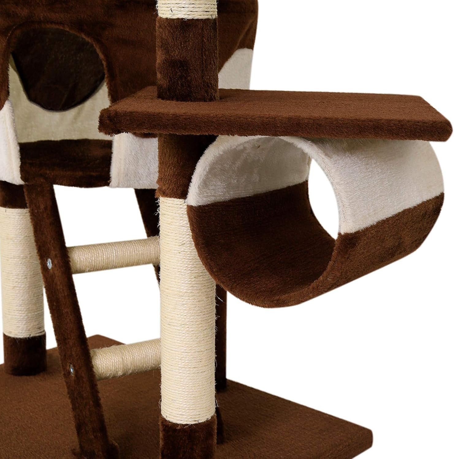 Floor to Ceiling Cat Tree 240–260cm Adjustable Scratching Tower Activity Centre