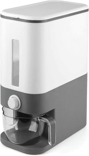 10KG Rice Dispenser Sealed Grain Storage Container with Measuring Bowl