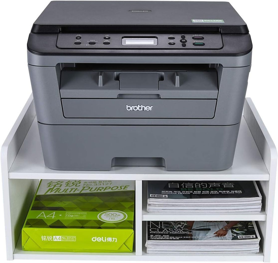 Desktop Printer Stand with Storage & 3 Compartments – Desk Organiser