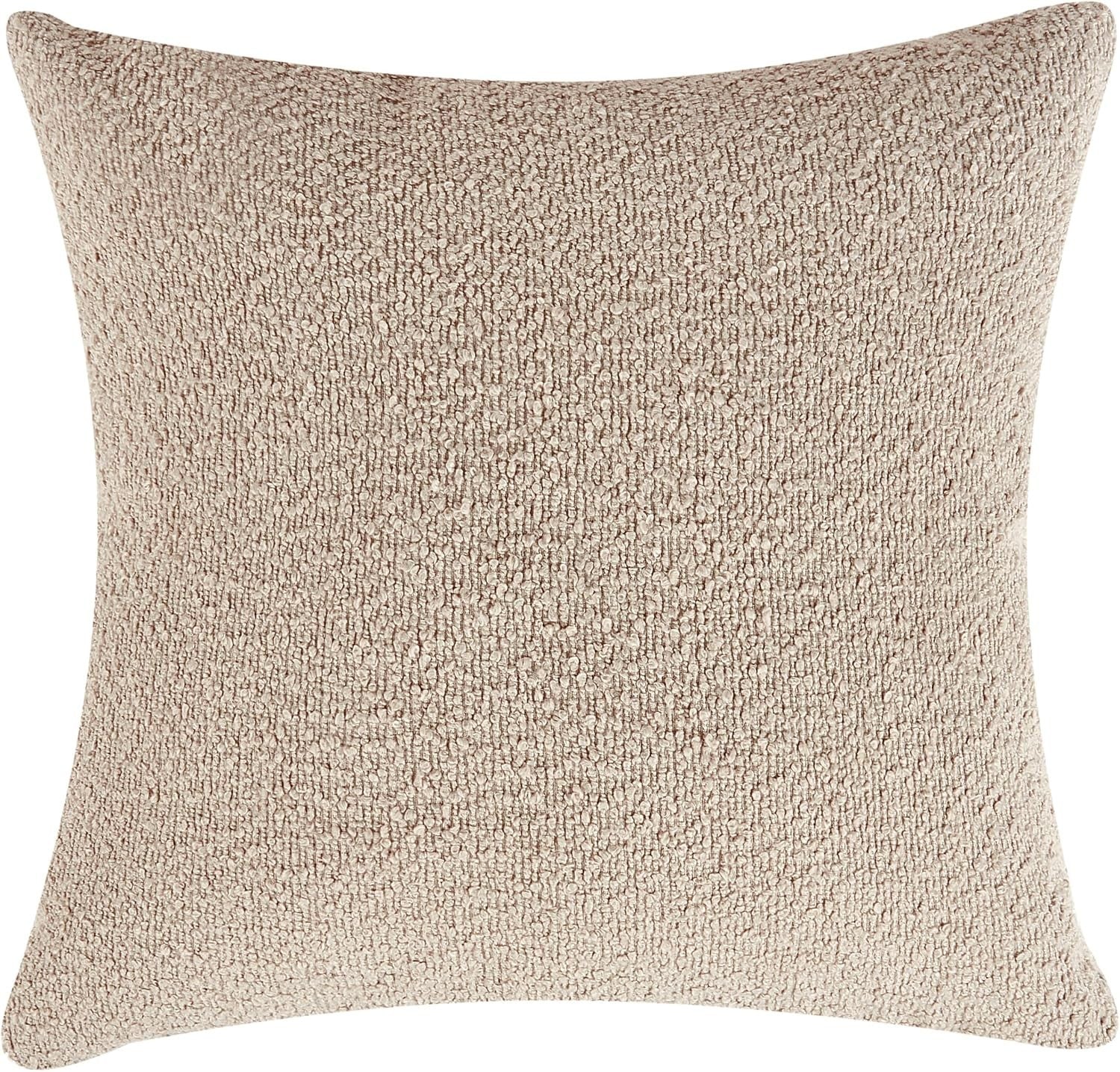 Right Hand Taupe Boucle Chaise Lounge Retro Curvy Design with Cushion