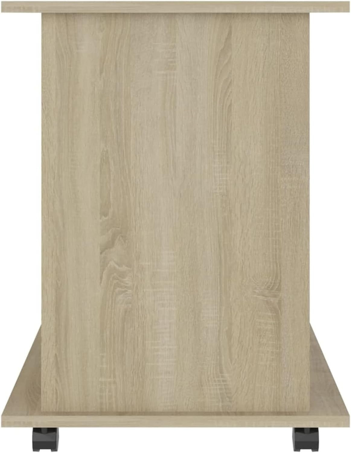 Sonoma Oak Rolling File Cabinet Wooden Under Desk Storage Unit