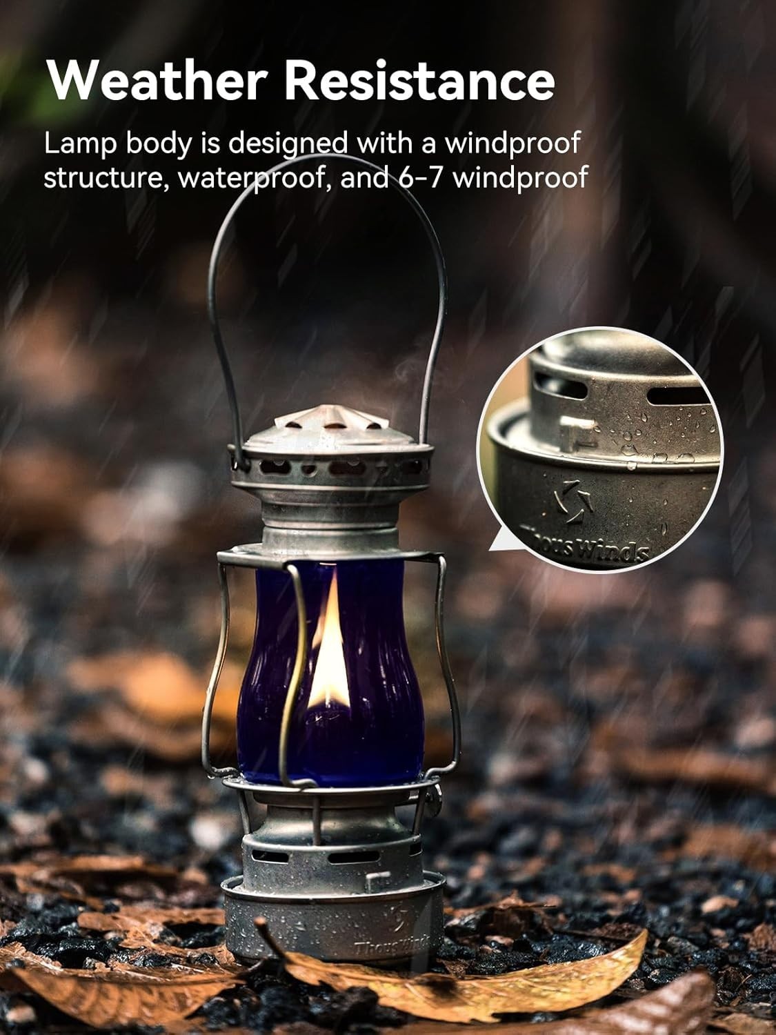 Olive Green Outdoor Oil Lantern Steel 110ml Kerosene Lamp