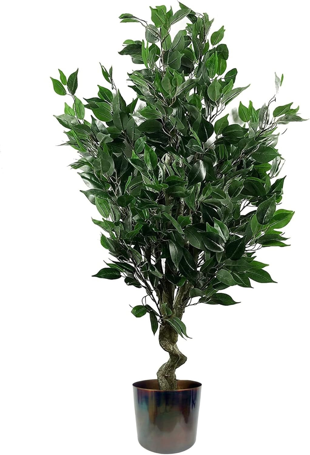 110cm Artificial Ficus Tree Multicolour Plant with Planter Indoor Home Decor