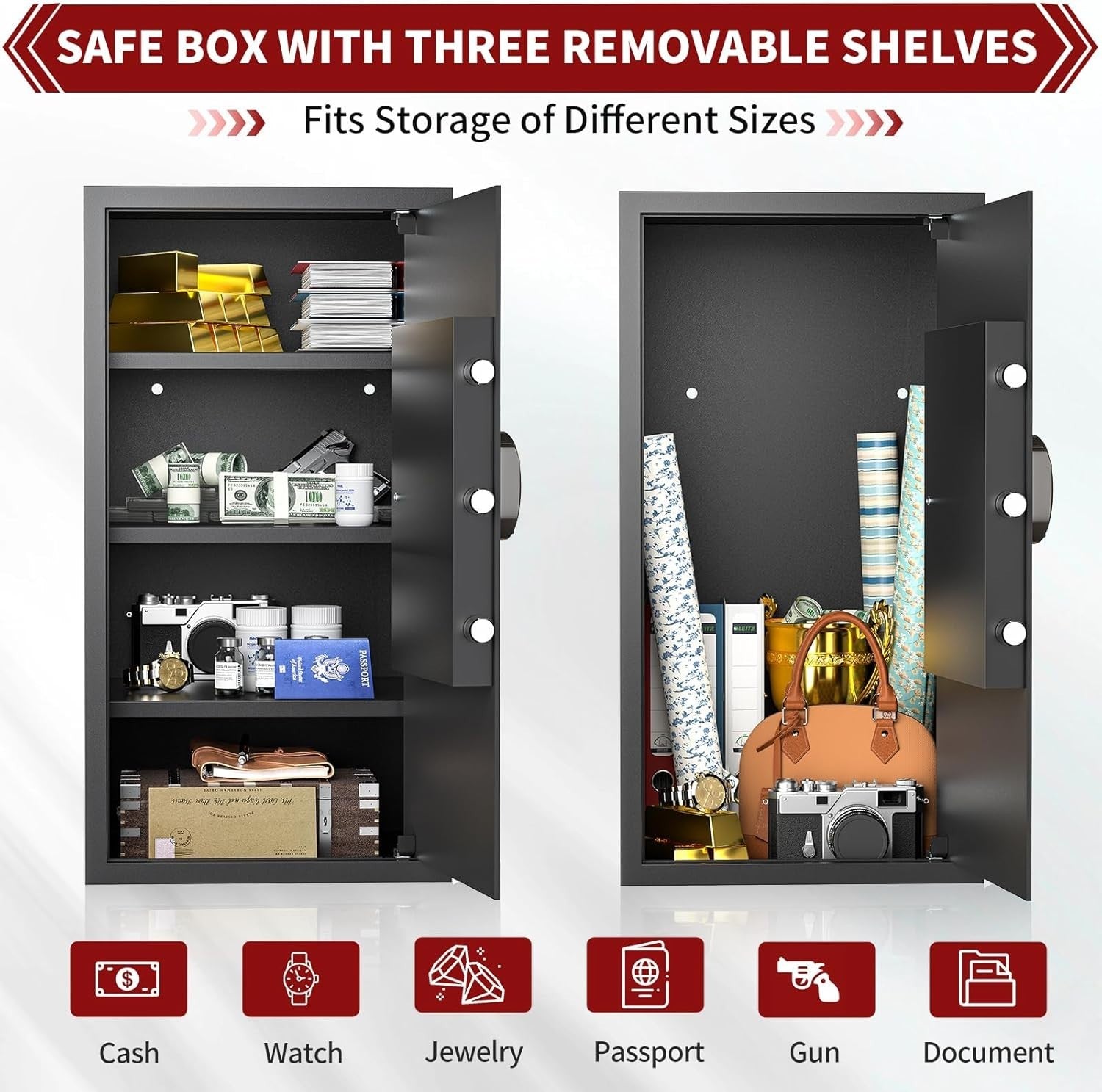 103L Large Digital Safe Box Security Cabinet Cash Document Jewelry