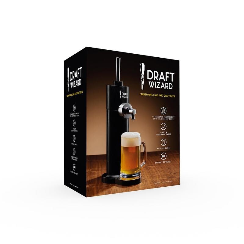 Draft Wizard Beer Dispenser Tap – Ultrasonic Frothing System for Cans