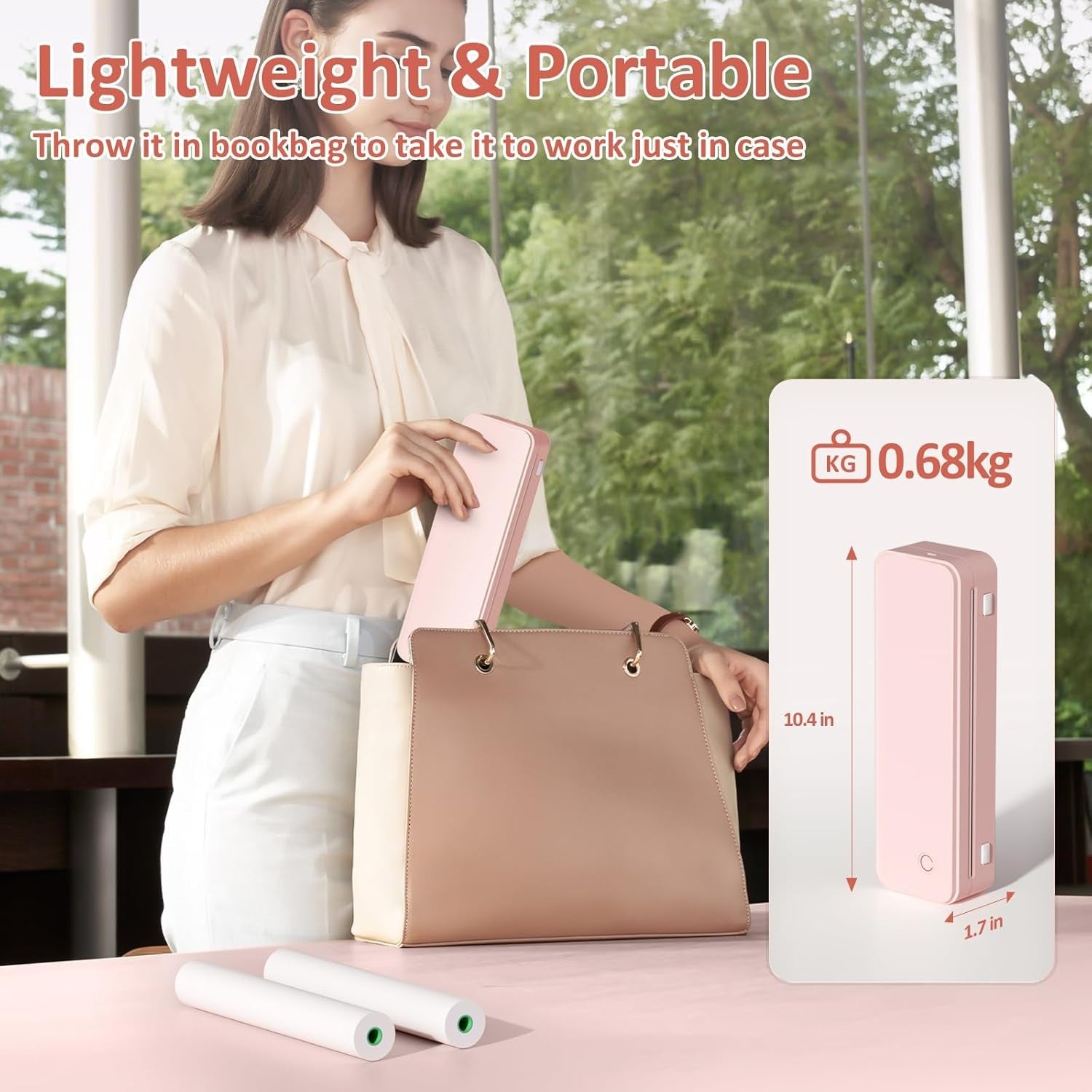 Portable Thermal Printer Bluetooth Mobile Printer – Inkless Travel