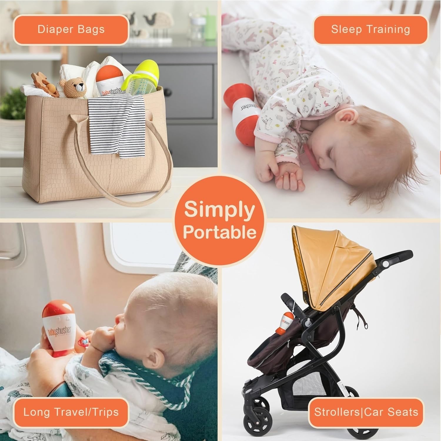 Baby Sleep Sound Machine with Pacifiers & Swaddle Blankets – Calming Set