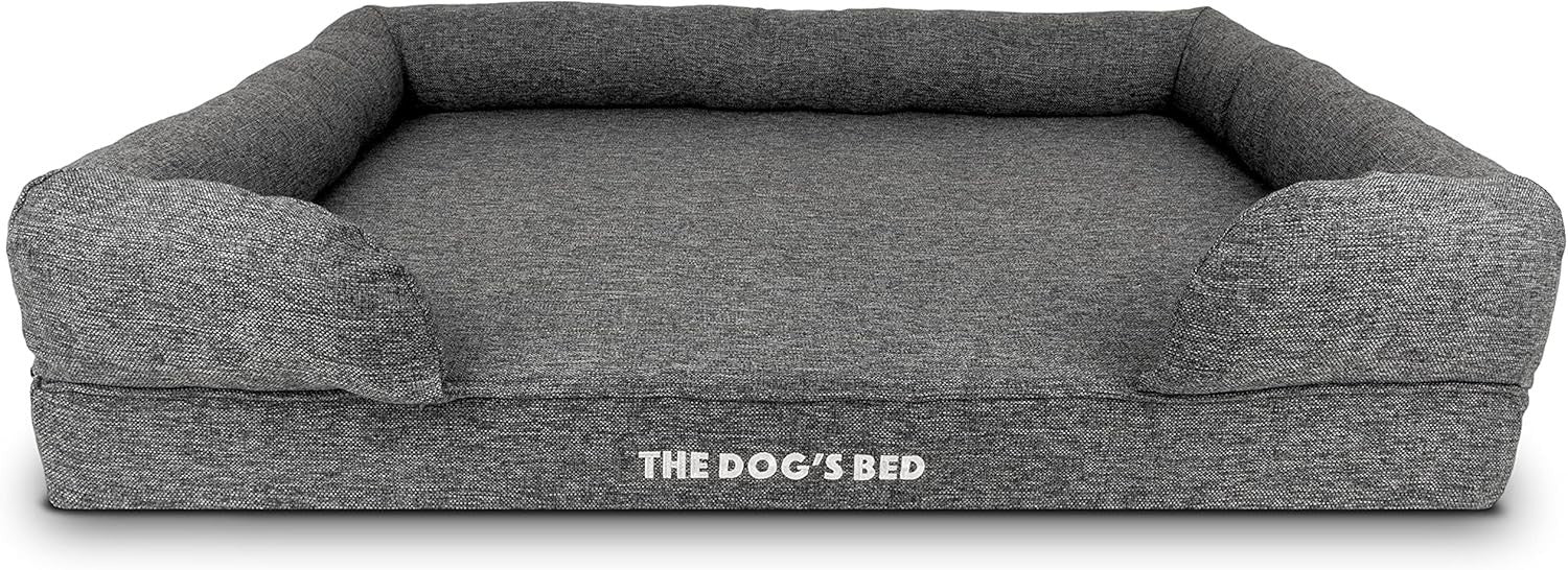 XL Orthopedic Dog Bed Memory Foam Washable 111x86cm Grey