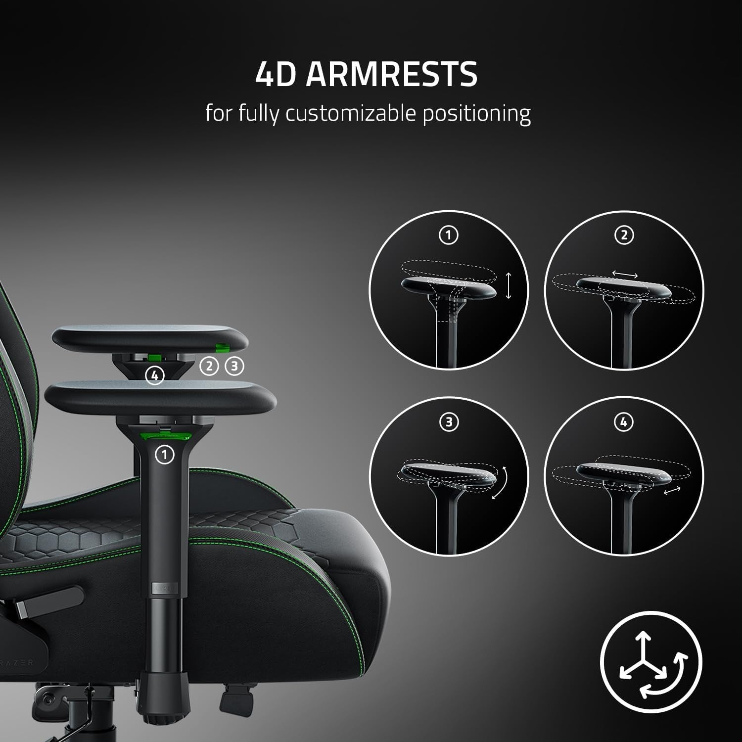 Premium Gaming Chair Fabric Integrated Lumbar High Back