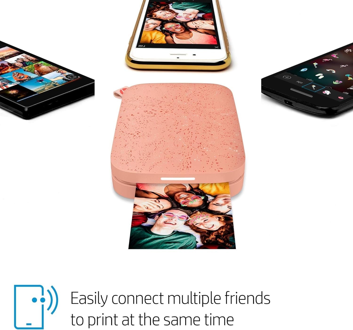 Portable Smartphone Photo Printer | 2x3 Wireless Color Prints | Pink