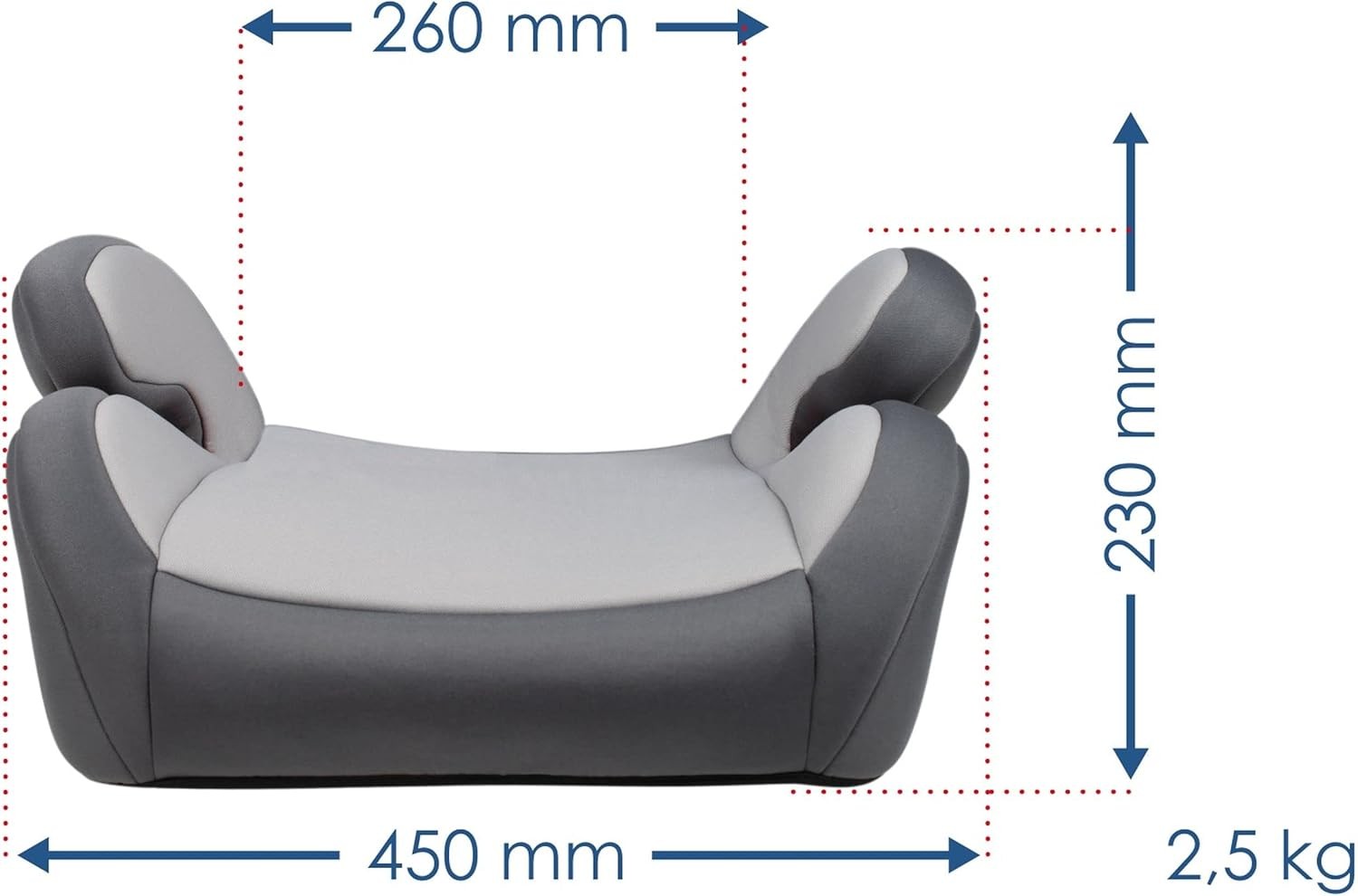 ISOFIX Booster Seat 22–36kg Lightweight Compact Forward Facing Kids Seat