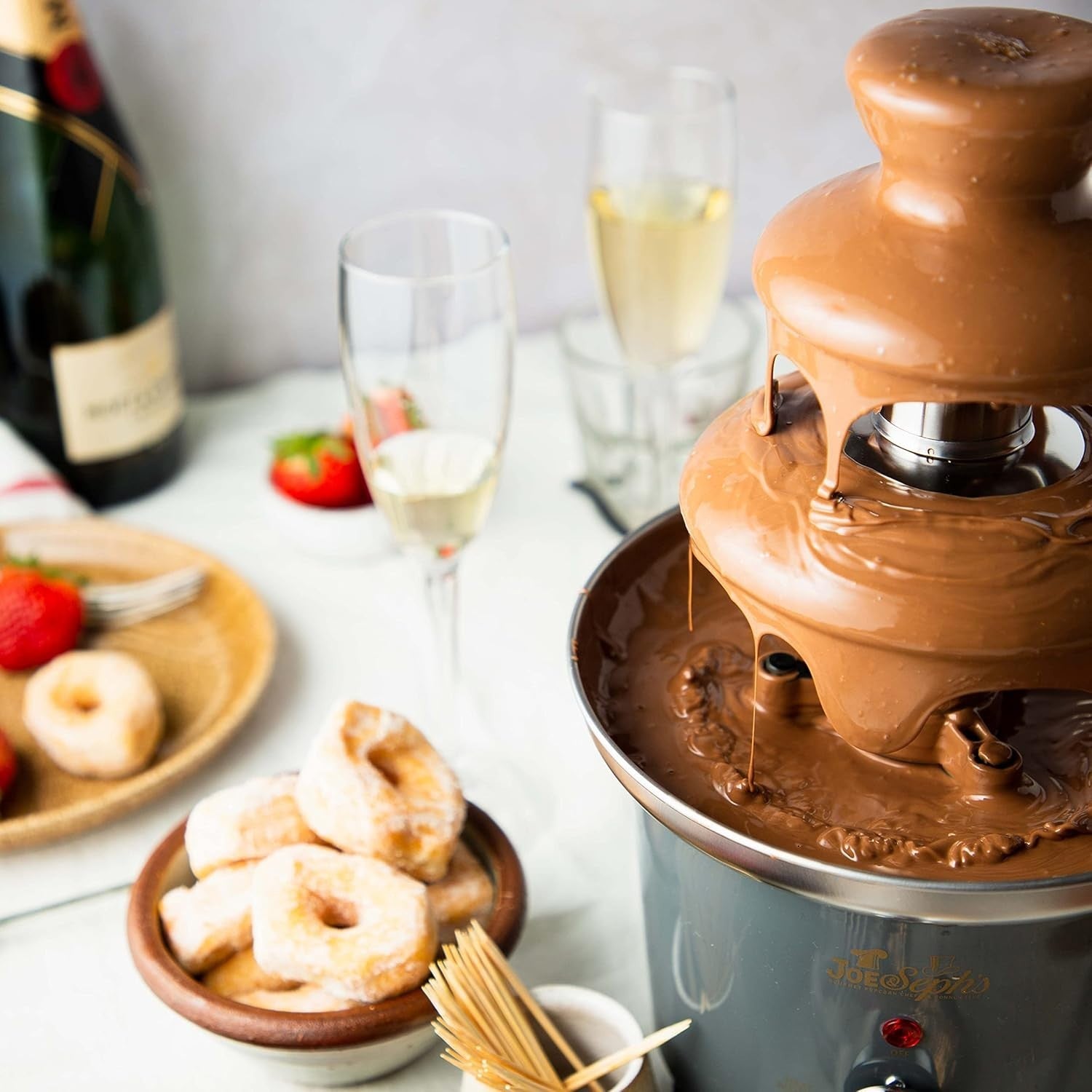 Chocolate Caramel Fountain Machine 1L Stainless Steel Dessert Maker