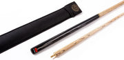 Ash Snooker Pool Cue 57" Centre Joint 9.5mm Tip Soft Case
