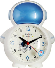 Astronaut Alarm Clock Loud Silent Non-Ticking Battery Bedside Desk Clock