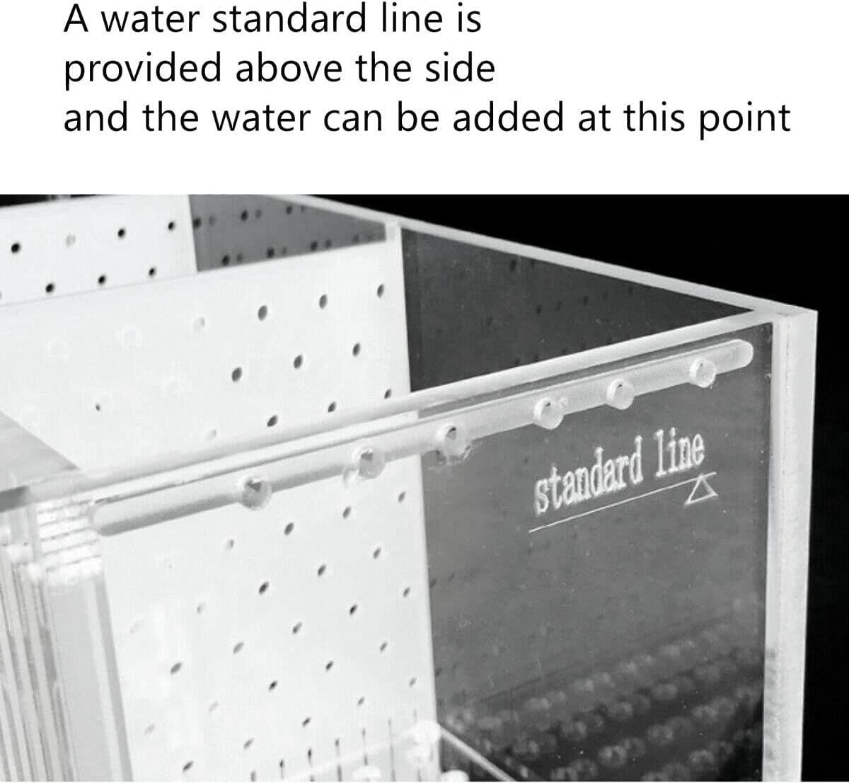 Mini Acrylic Fish Tank with LED Light & Water Pump Desktop Aquarium