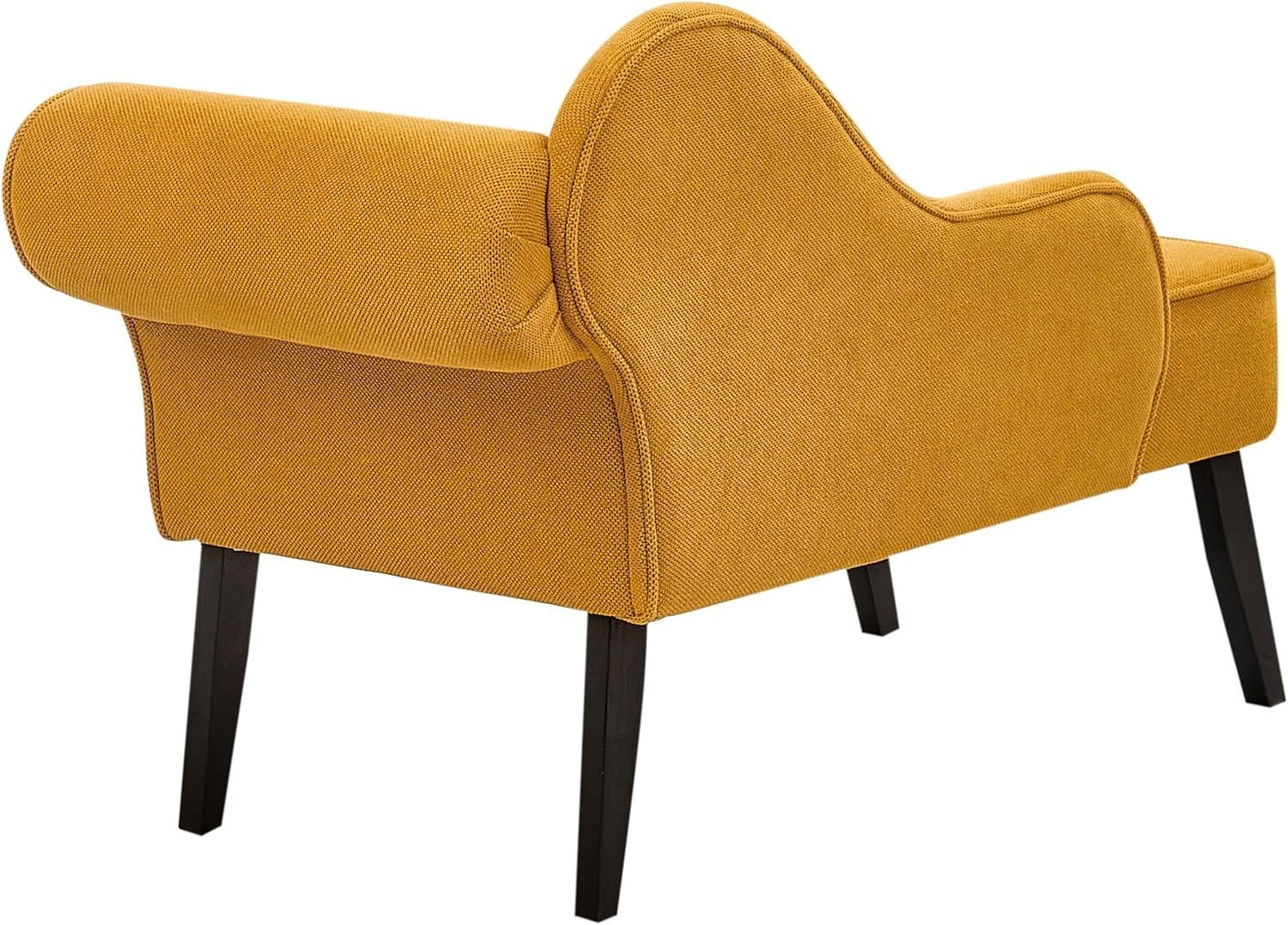 Mustard Yellow Right Hand Chaise Lounge | Vintage Style + Soft Upholstery