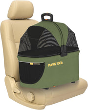 Portable Dog Crate Car Seat Foldable Pet Travel Kennel Medium Dogs