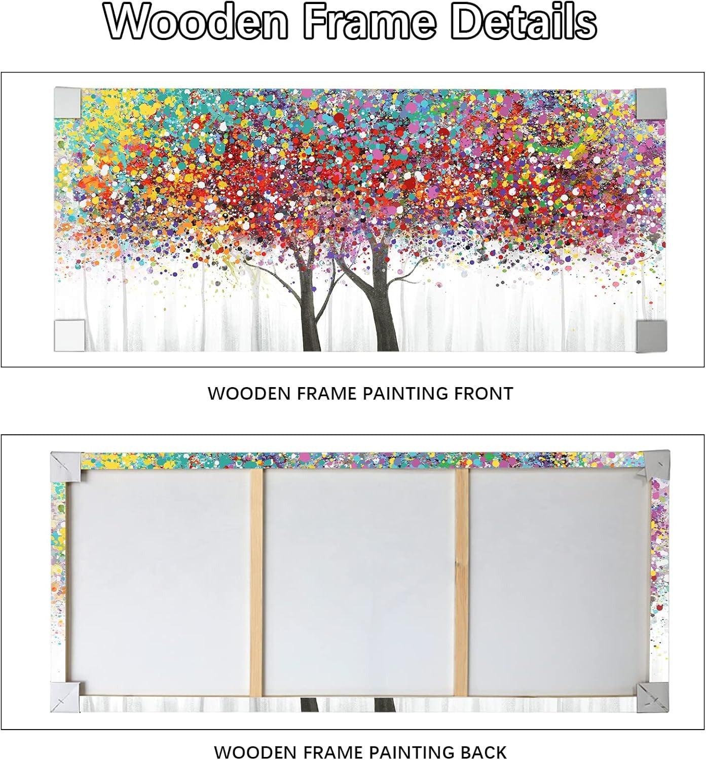 Large Tree of Life Canvas Wall Art 50x120cm Framed Abstract Decor