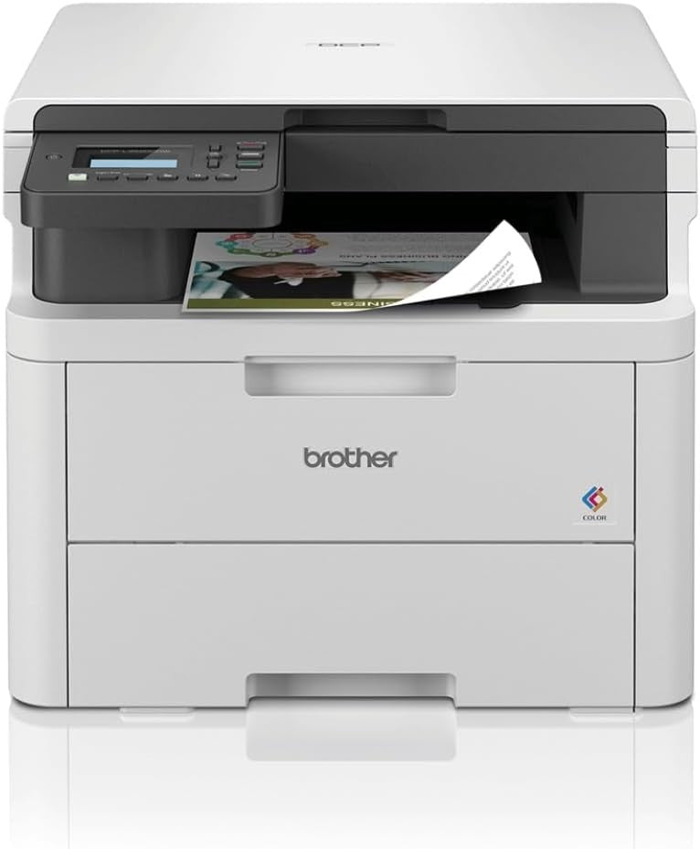 3-in-1 Colour LED Printer A4 USB Wi-Fi Duplex Grey Office