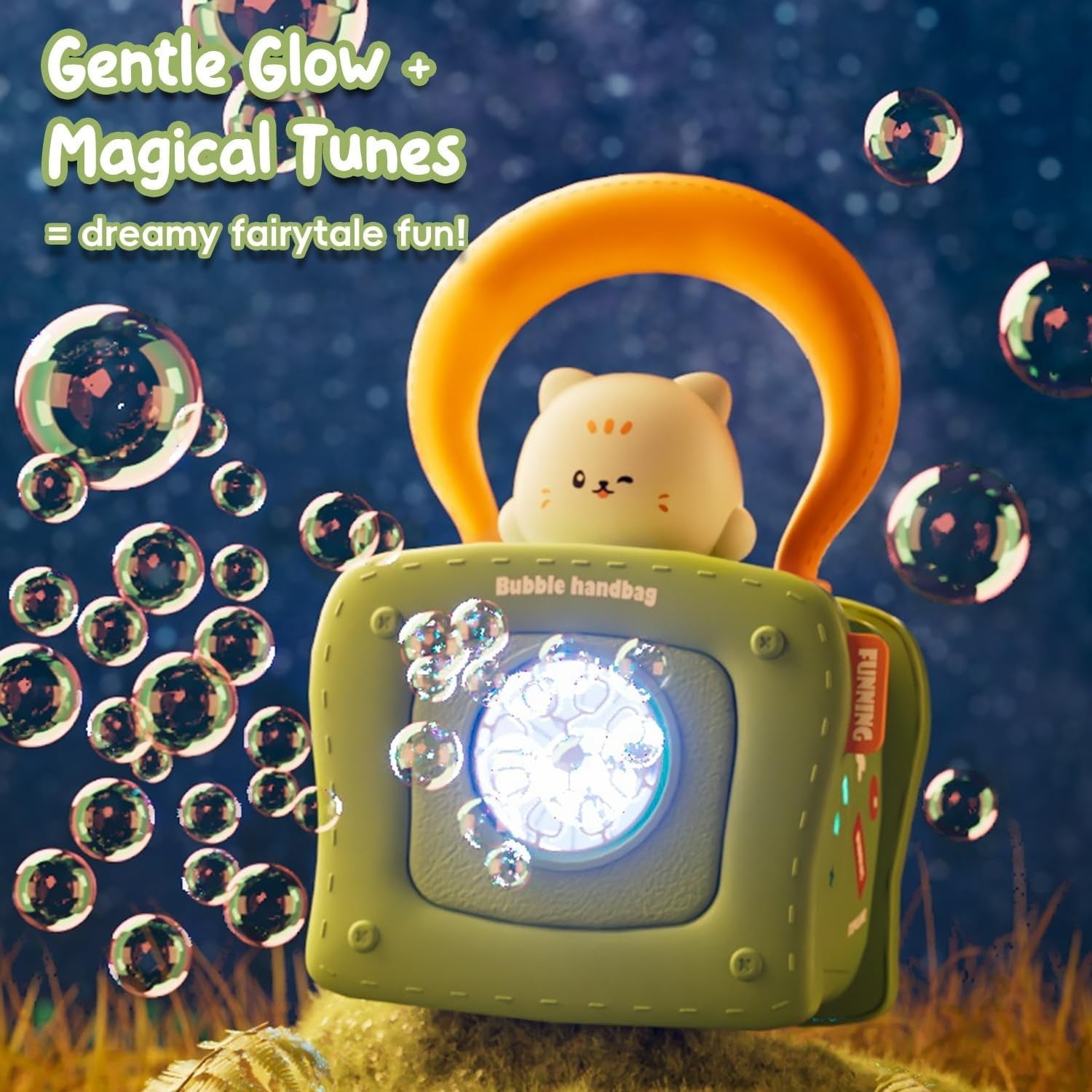 Bubble Machine Kids Lights Music Portable Automatic Blower