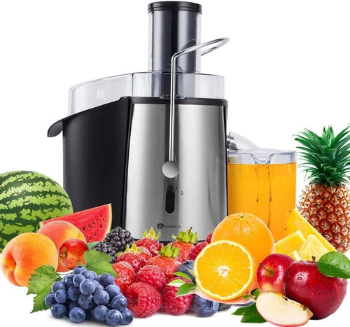 1000W Centrifugal Juicer 75mm Wide Chute 2 Speed Whole Fruit BPA Free Easy