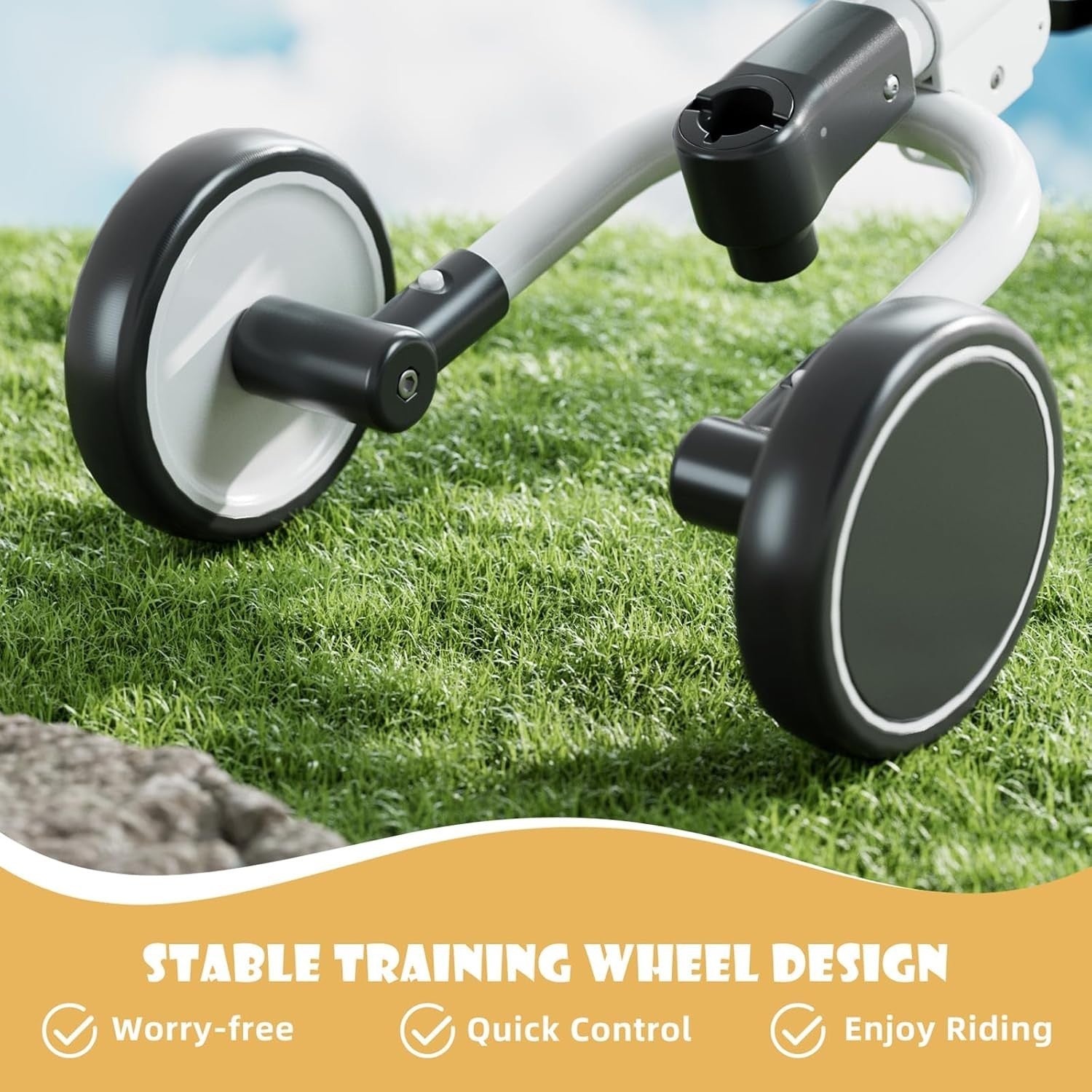 5 in 1 Toddler Tricycle Push Bike Adjustable Handle Foldable 1-3 Years