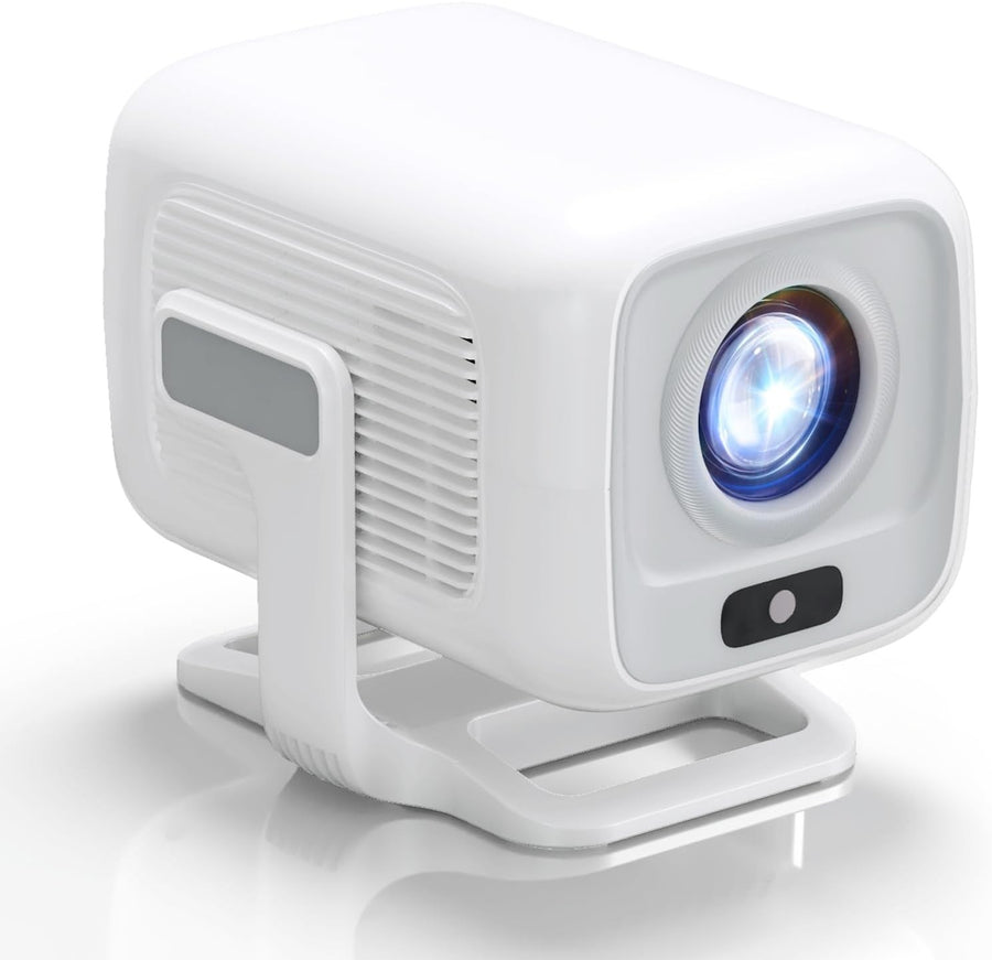 Mini 1080P Smart Projector 4K WiFi 6 Bluetooth Auto Focus 180°