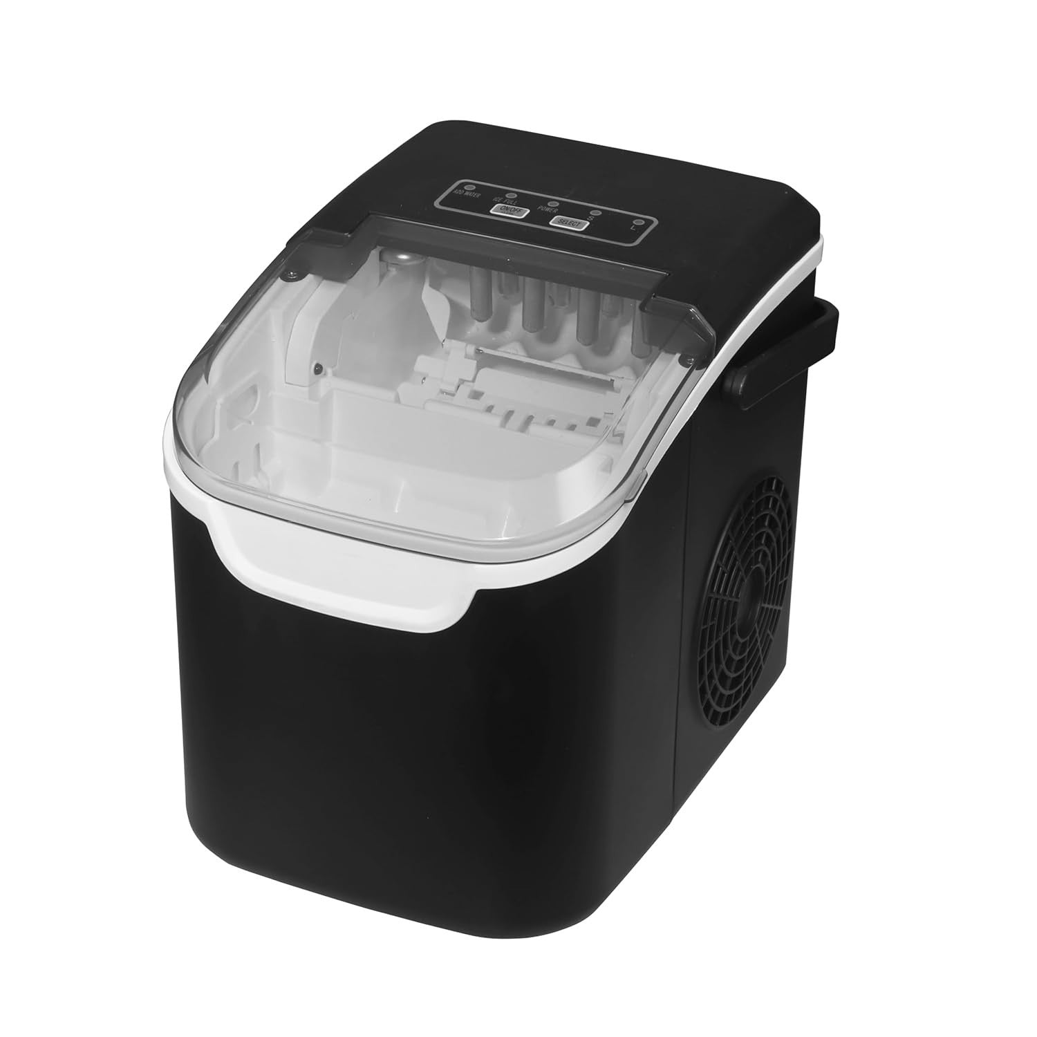 Countertop Ice Cube Maker Bullet Ice Fast 8-13 Min Portable 0.8L Tank