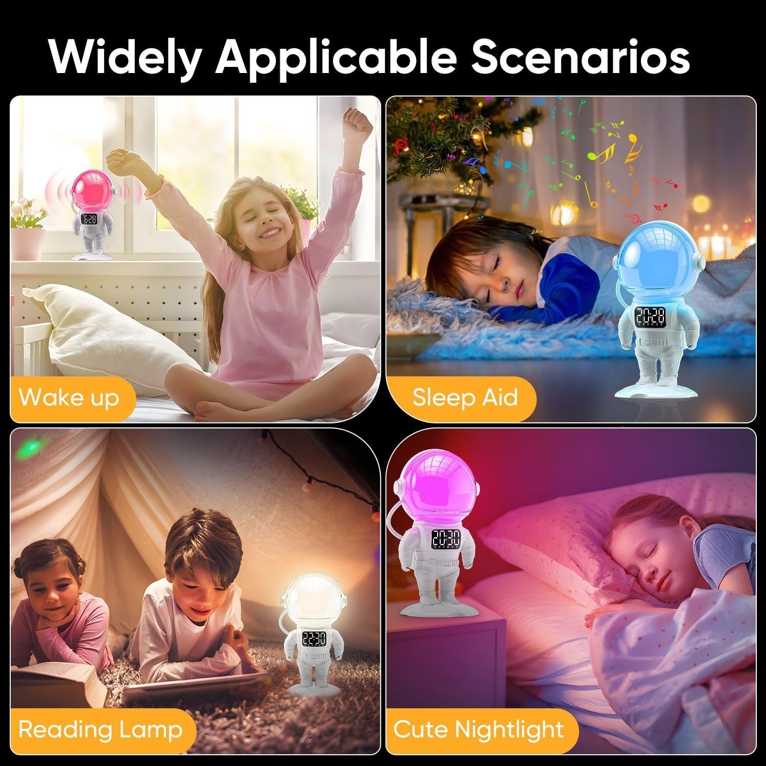 Kids & Adults Sunrise Alarm Clock, 30 Soothing Sounds & 22 Nightlights
