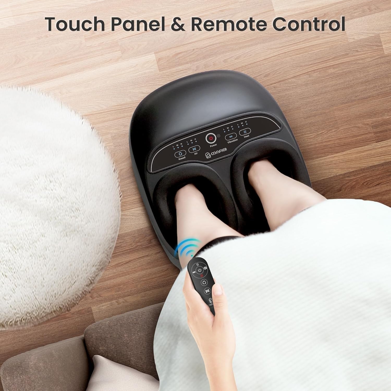 Heated Foot Massager w/ Compression & Vibration | Pain Relief & Relax