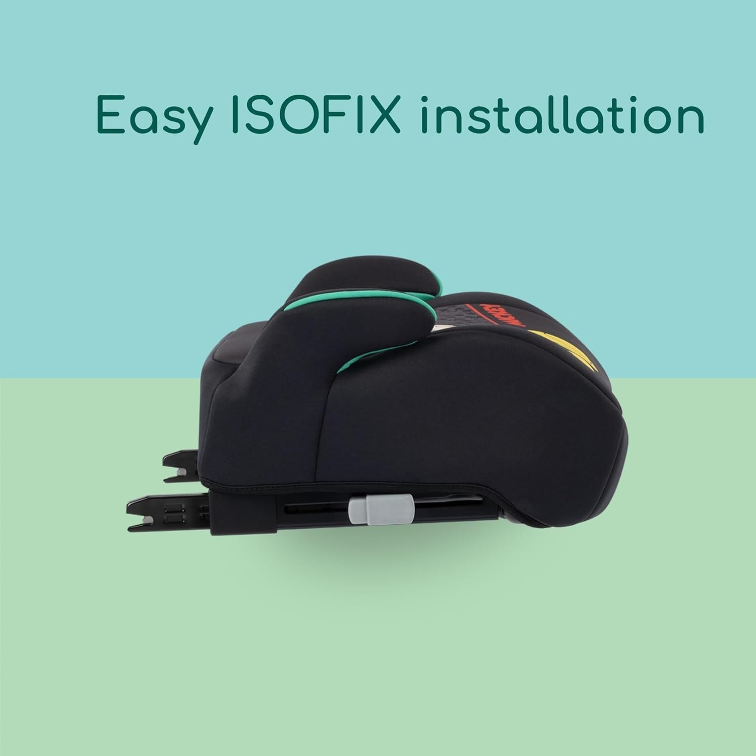 ISOFIX Booster Car Seat 6–12 Years Lightweight Compact Kids Travel Seat