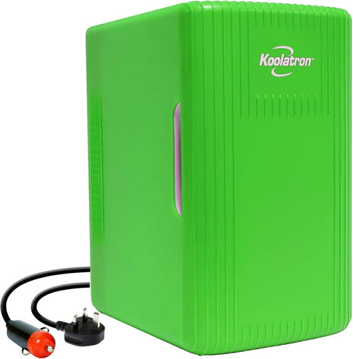 6L Mini Fridge Green Retro Cooler & Warmer Portable 12V AC/DC