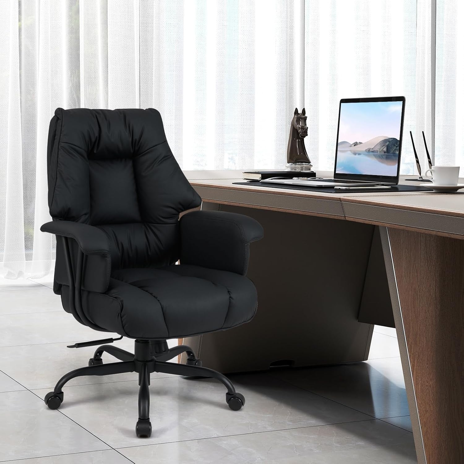 Executive Office Chair High Back PU Leather Swivel Tilt