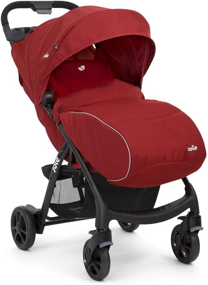 Lie-Flat Pushchair from Birth to 15kg, Travel System Ready, Footmuff