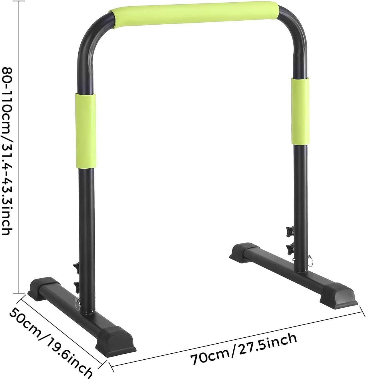 Adjustable Safety Handrail for Walking Pads 31.4"-43.4" 440lbs Capacity
