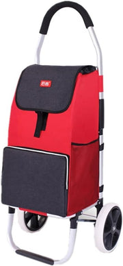 Foldable Shopping Trolley Cart 48L Waterproof Utility Bag Wheels Handle
