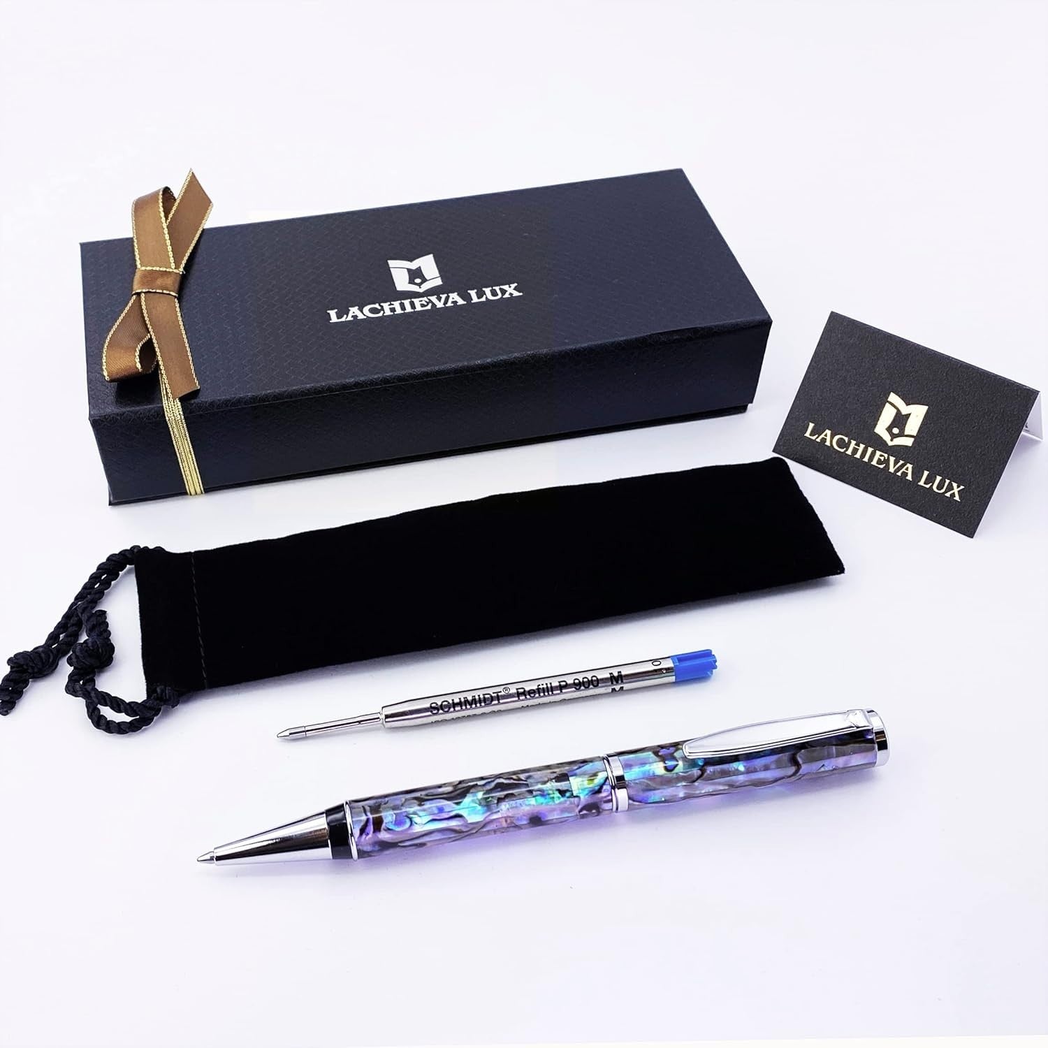Luxury Abalone Shell Ballpoint Pen Gift Set Elegant Writing