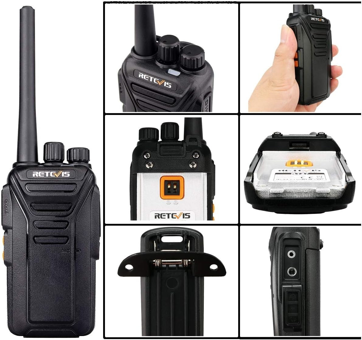 PMR446 Walkie Talkies 10 Pack Rechargeable VOX w Earpiece 16CH