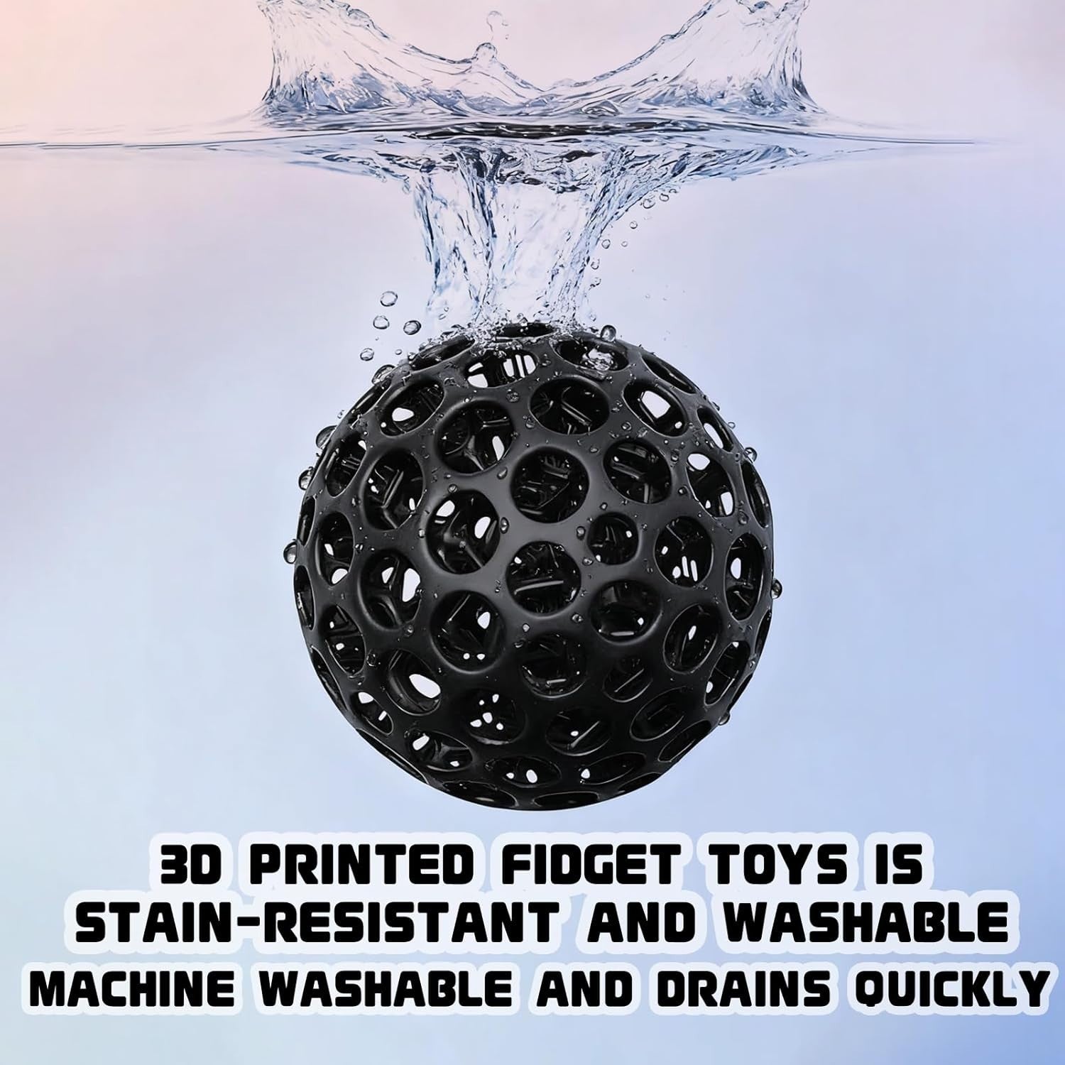 3D Printed Stress Ball Grip Strength Trainer Anxiety Relief Fidget