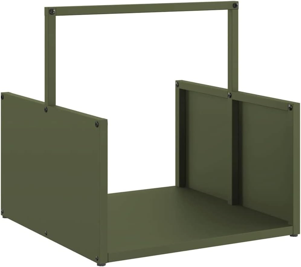 Heavy Duty Firewood Log Rack Indoor Outdoor 40x40x40cm Metal Storage