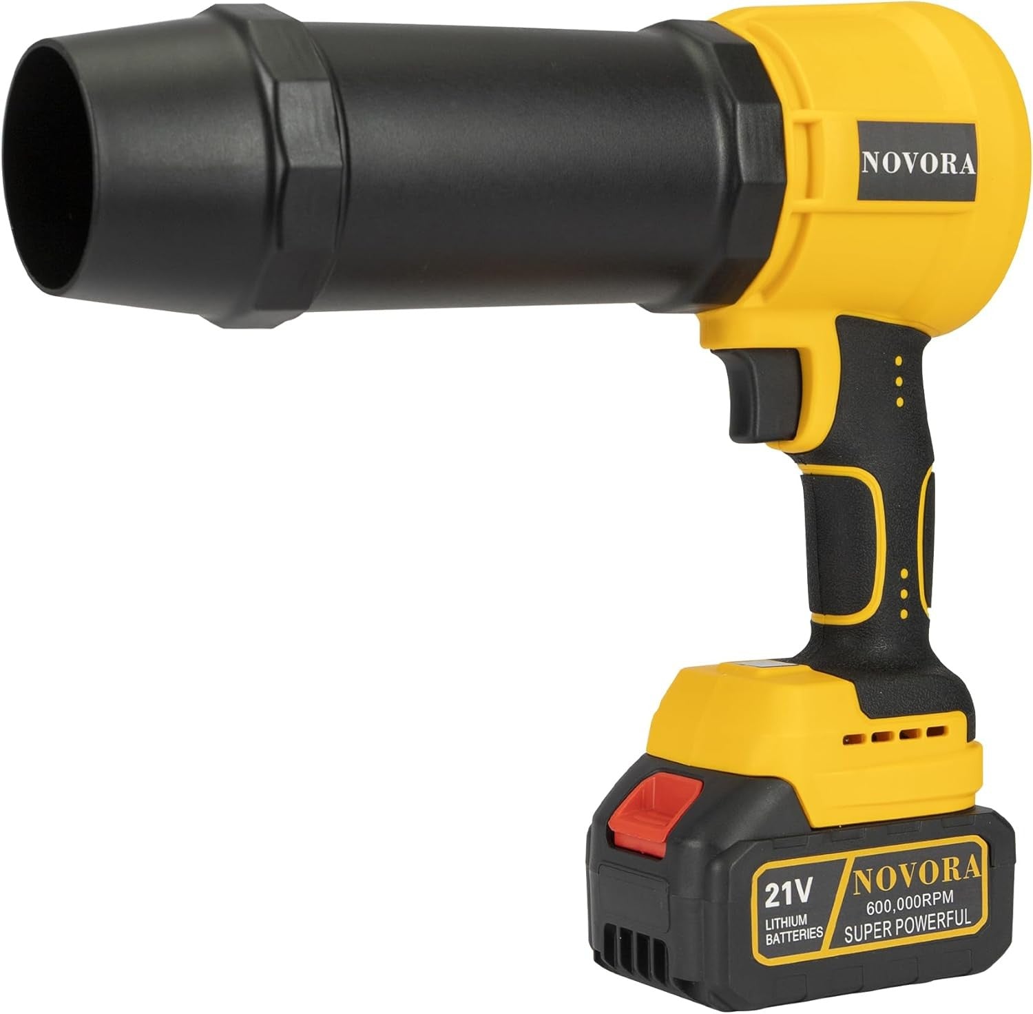 Cordless Leaf Blower 21V High Speed Motor Dual Batteries Digital Display