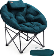 Heavy Duty XL Folding Camping Chair 150kg Padded High Back Outdoor Seat