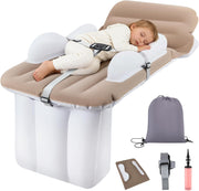 Portable Toddler Travel Air Bed 4-in-1 Kids Inflatable Car Cot