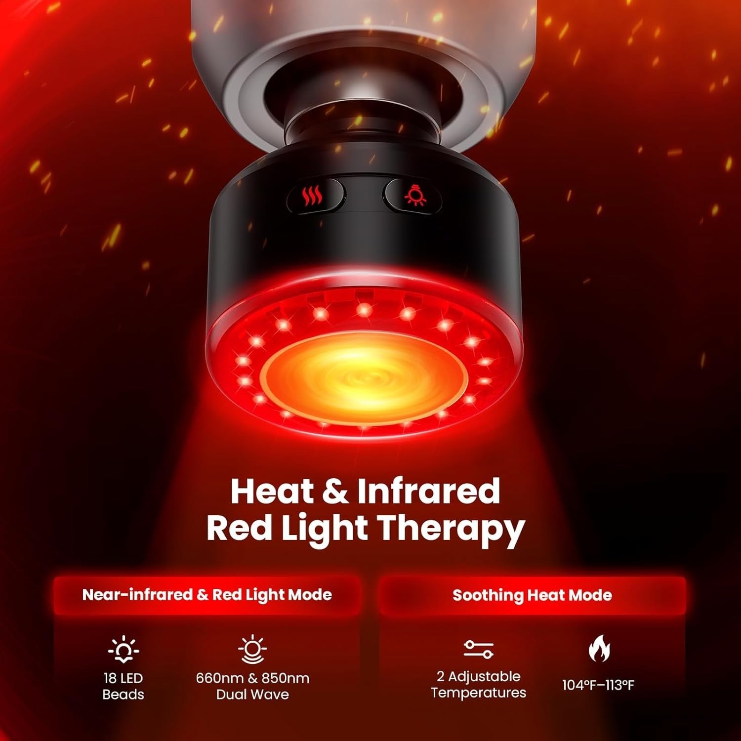 Mini Massage Gun with Heat Quiet Percussion Muscle Relief Trigger Point Therapy