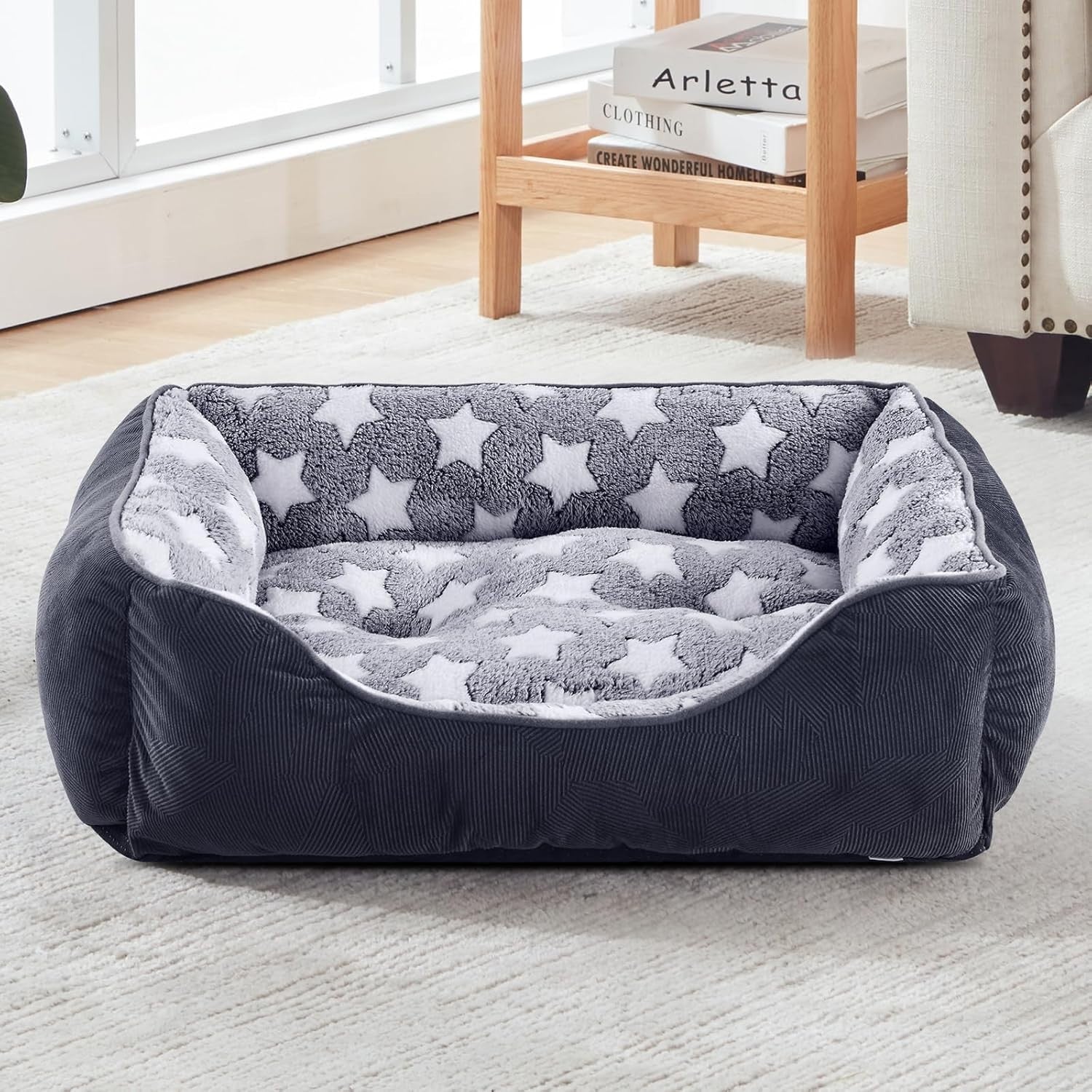 Extra Large Dog Bed Washable Anti Anxiety Pet Cushion 89x64x23cm