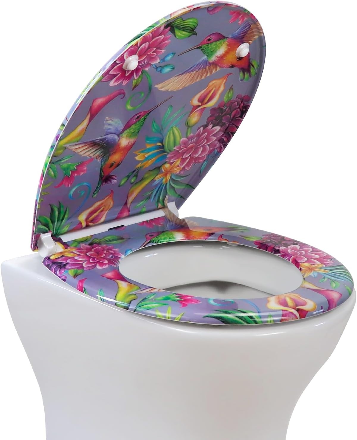 Colorful Toilet Seat Soft Close Duroplast Quick Release Top Fix 45x37cm