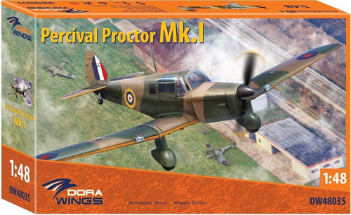 1:48 Scale Plastic Aircraft Model Kit – Detailed Percival Proctor Mk.I Build Set