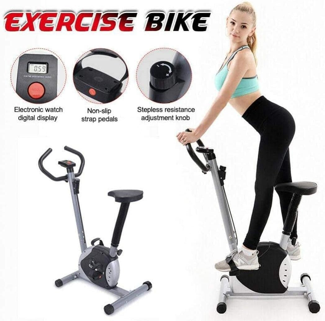 Magnetic Elliptical Fitness Bike w/ Quiet Belt Drive & Multi-Motion Programs